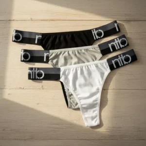 Cola Less Deportiva De Algodón Y Lycra C/ Puntilla Pack x3