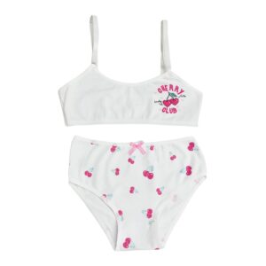 Conjunto Top y Bombacha De Algodón y Lycra Con Estampa