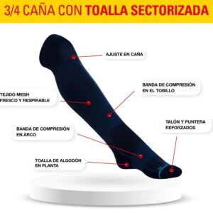 3/4 De Caña Con Toalla Sectorizada Hombre