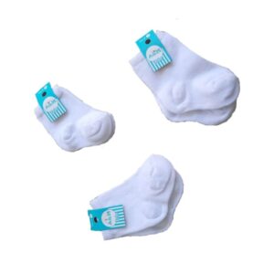 Medias Blancas Bebé Pack x12 "Talles 00-0-1"