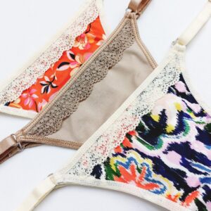 Less Regulable De Microfibra Con Puntilla Pack x3