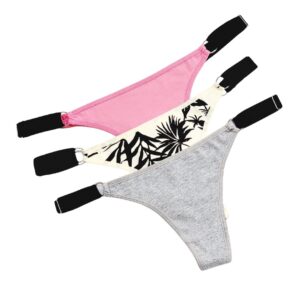 Less Regulable De Algodón Con Elástico Ancho Pack x3