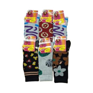 Medias Térmicas De Dama Con Diseño Pack x6