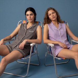 Conjunto Pijama Lilac Con Chaleco