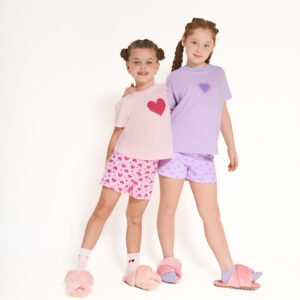 Pijama Corazón Con Strass