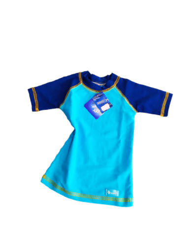 Remera UV Combinada Manga Corta