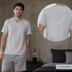 Pijama De Algodón Escote En V