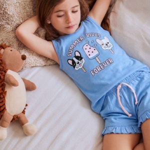 Pijama De Nena De Algodón "Forever"